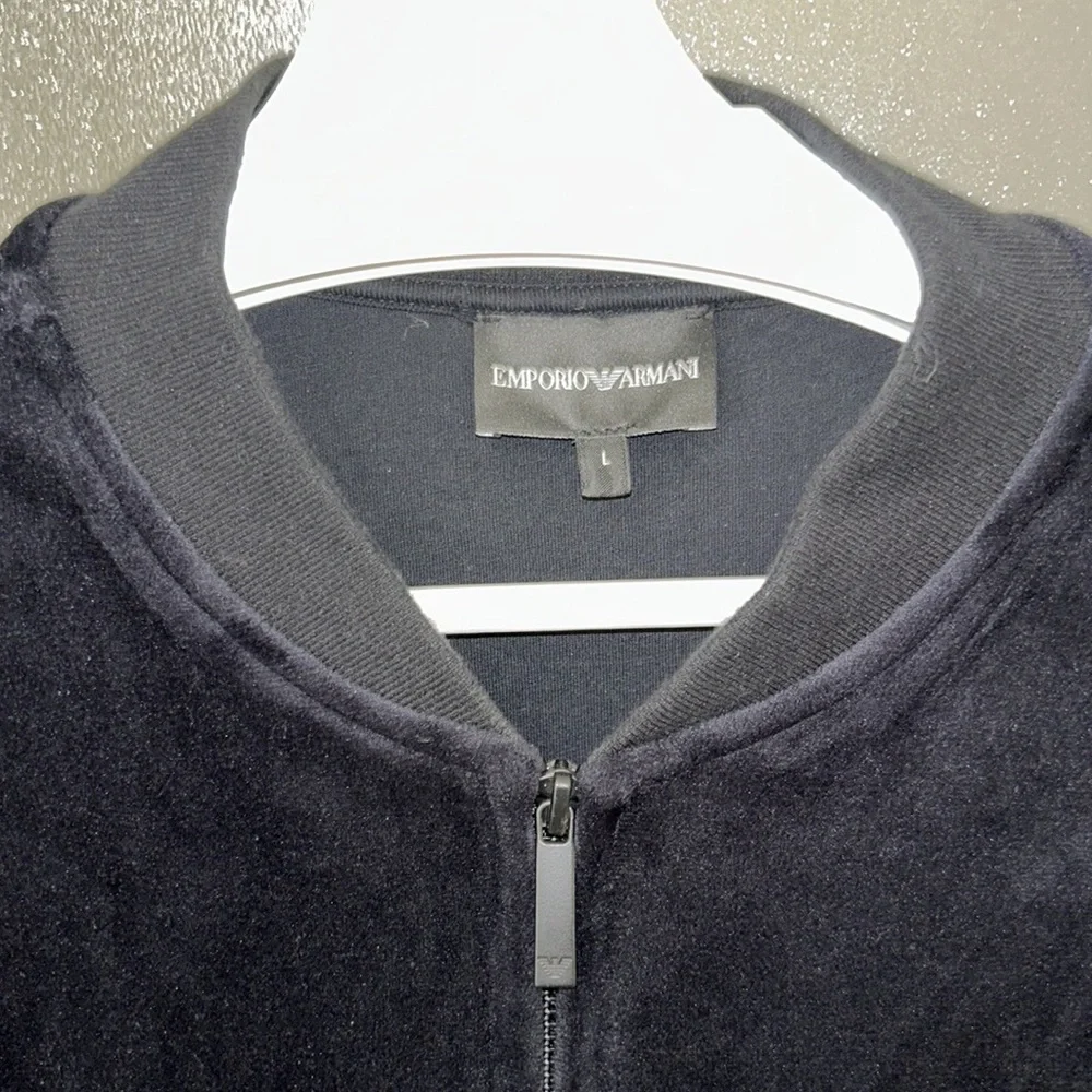 Authentic Emporio Armani velvet full size sweatshirt